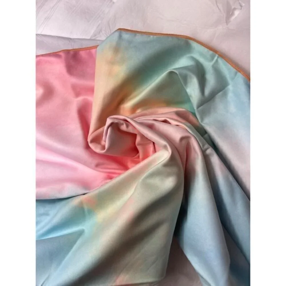 Cupshe Tie Dye Beach Towel Soft Quick Dry Yoga‎ Towel Swimming Beach Pool